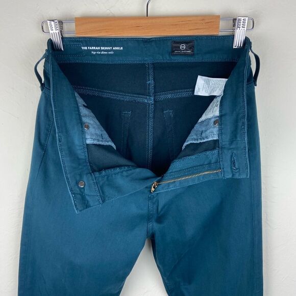 AG ‘The Farrah’ High-Rise Skinny Ankle Suede Pant - Brooks Wash - Picture 8 of 8